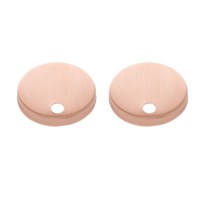 Swiss Madison Round Rose Gold Toilet Push Buttons With QQ Feet For SM-1T803