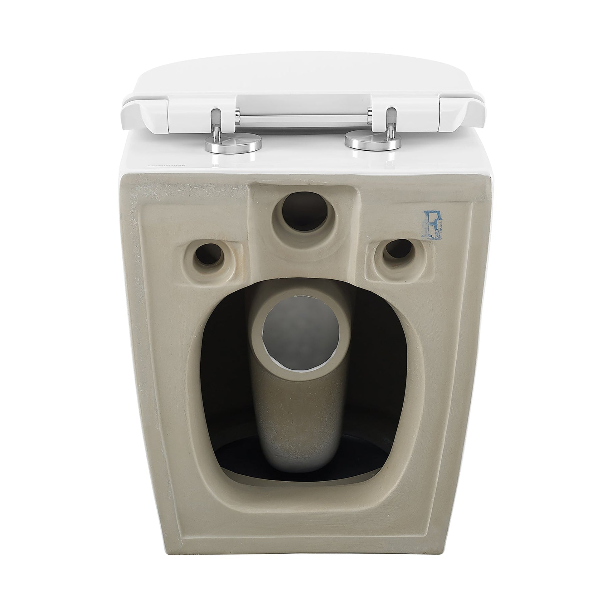 Swiss Madison St. Tropez 14" x 14" White Elongated Wall-Hung Toilet Bundle With In-Wall Carrier Tank and 1.1/1.6 GPF Dual-Flush Matte Chrome Wall Actuator Plate