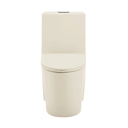 Swiss Madison St. Tropez 15" x 31" Bisque One-Piece Elongated Floor Mounted Toilet With 1.1/1.6 GPF Vortex Dual-Flush Function