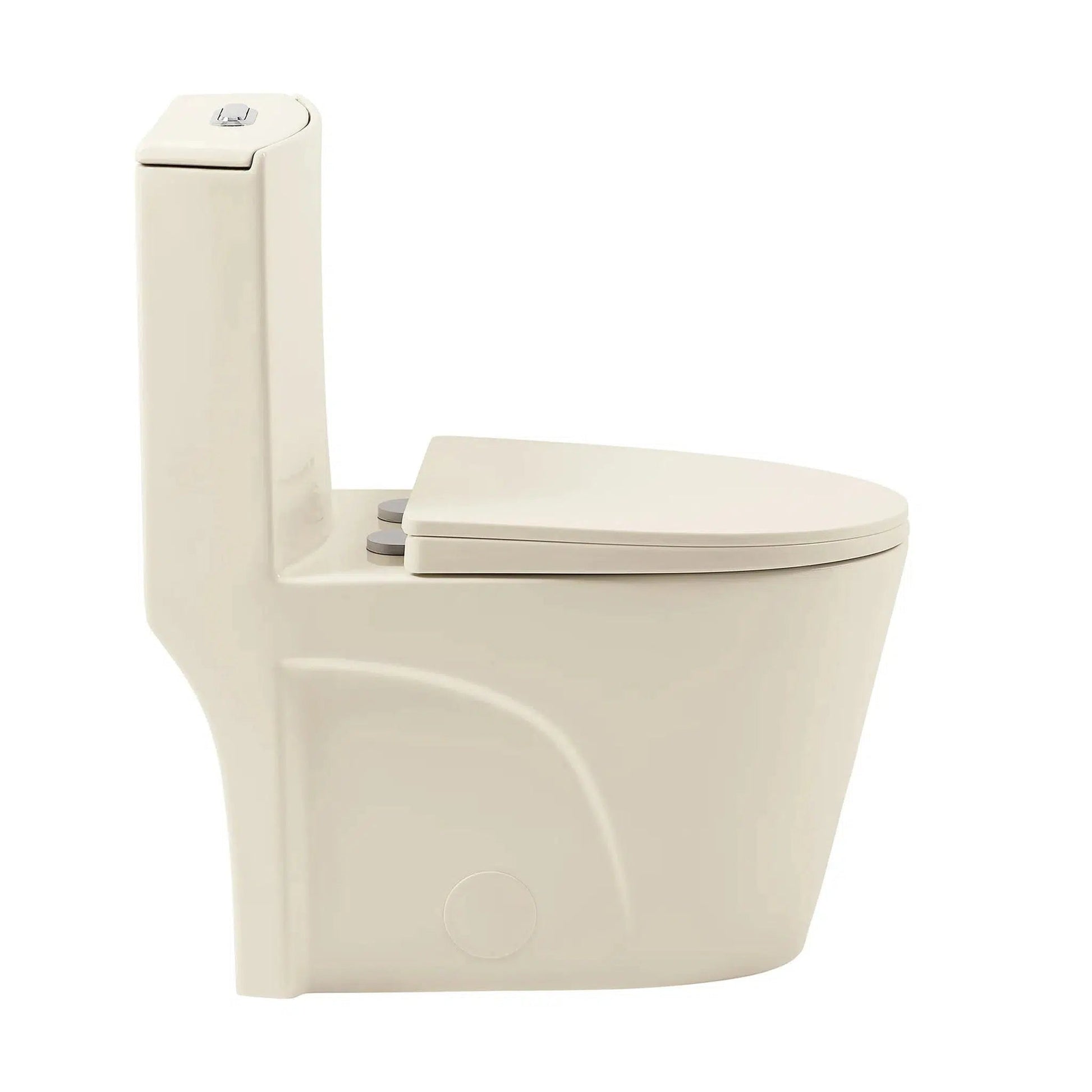 Swiss Madison St. Tropez 15" x 31" Bisque One-Piece Elongated Floor Mounted Toilet With 1.1/1.6 GPF Vortex Dual-Flush Function