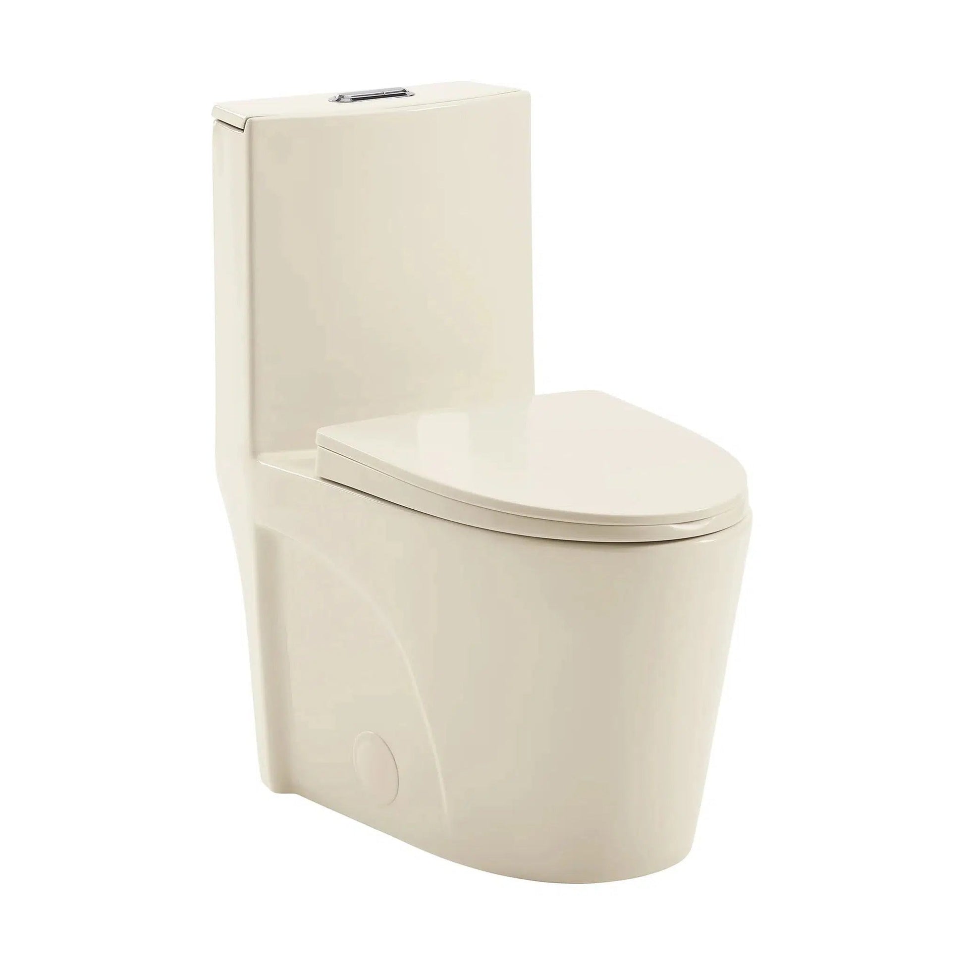 Swiss Madison St. Tropez 15" x 31" Bisque One-Piece Elongated Floor Mounted Toilet With 1.1/1.6 GPF Vortex Dual-Flush Function