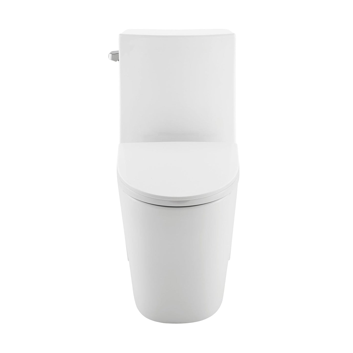 Swiss Madison St. Tropez 15" x 31" Glossy White One-Piece Elongated Floor Mounted Toilet Vortex Side Flush 1.28 GPF