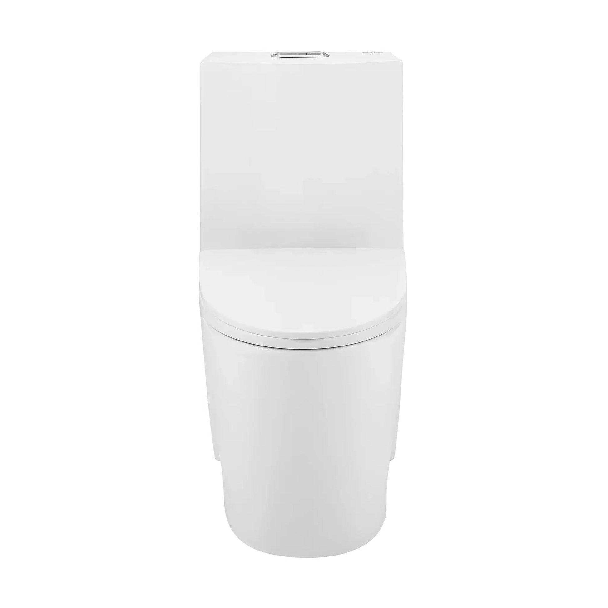 Swiss Madison St. Tropez 15" x 31" Glossy White One-Piece Elongated Floor Mounted Toilet With 10" Rough-In Valve and 1.1/1.6 GPF Vortex Dual-Flush Function