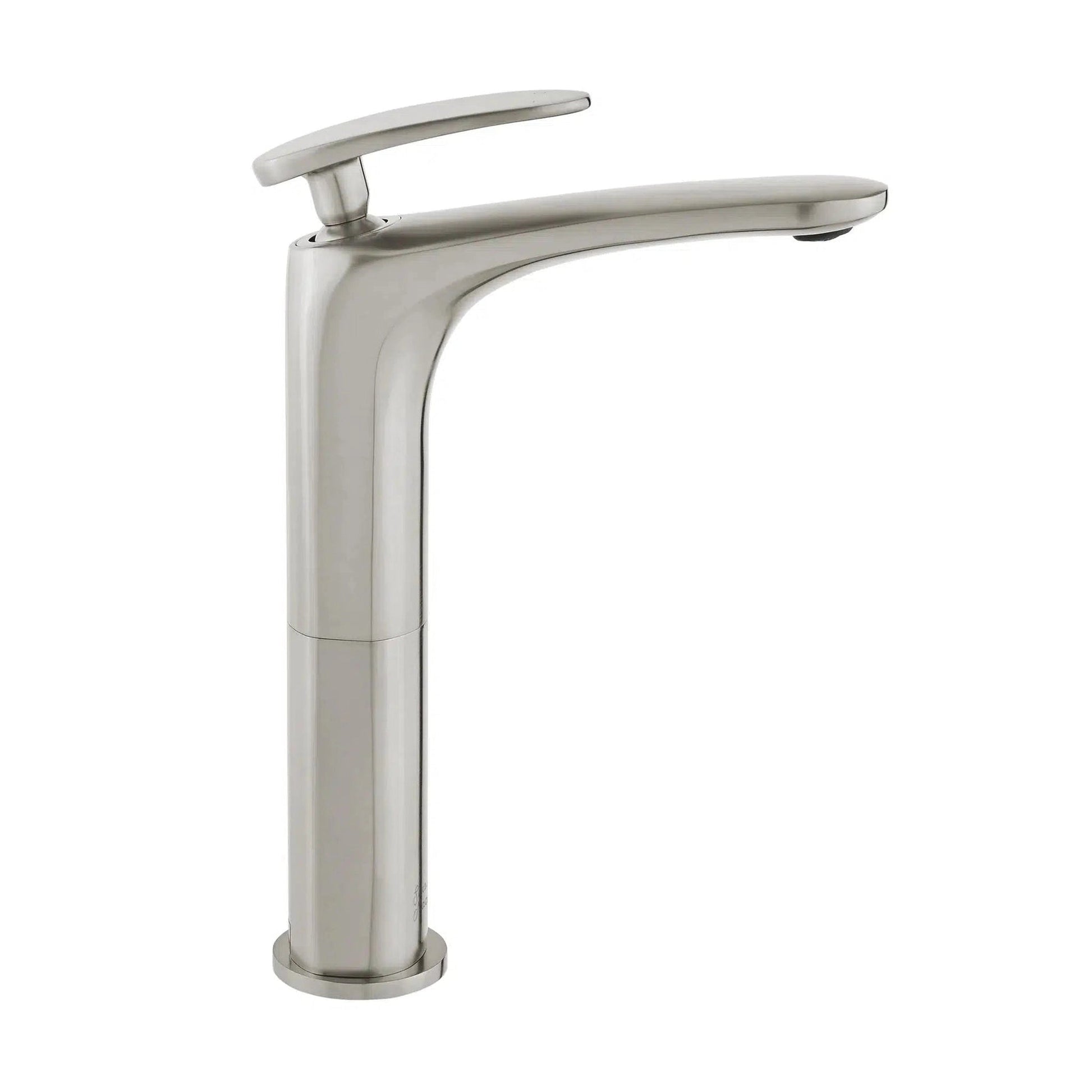 Swiss Madison Sublime 11" Brushed Nickel Single Hole Bathroom Faucet With Flow Rate of 1.2 GPM