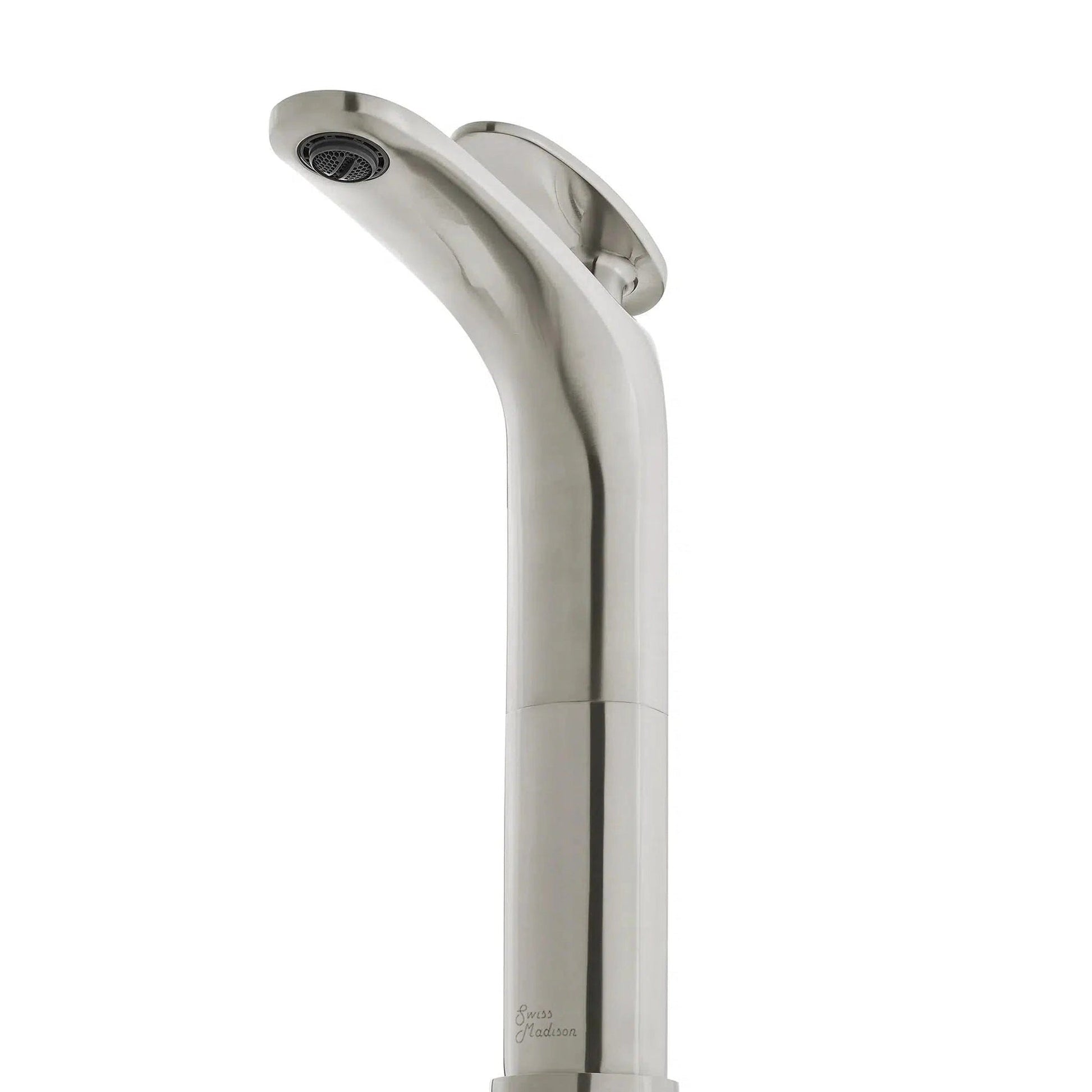 Swiss Madison Sublime 11" Brushed Nickel Single Hole Bathroom Faucet With Flow Rate of 1.2 GPM