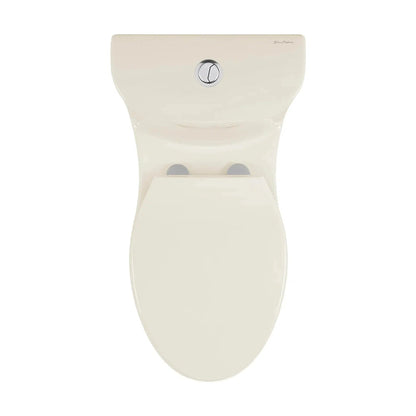 Swiss Madison Sublime 16" x 28" Bisque One-Piece Elongated Floor Mounted Toilet With 1.1/1.6 GPF Dual-Flush Function