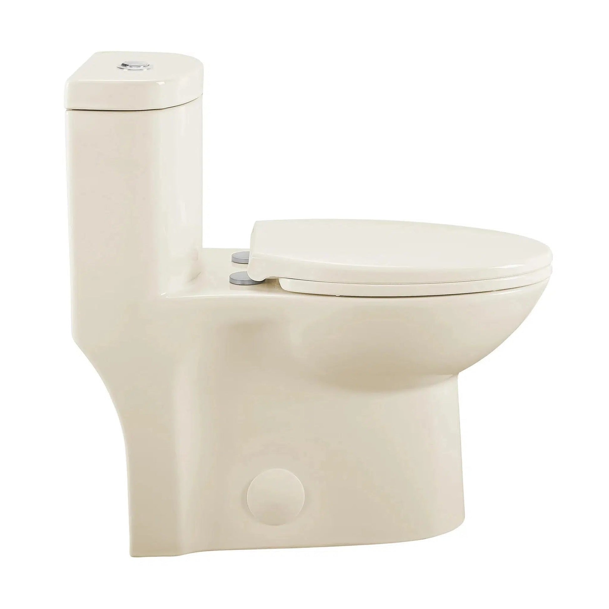 Swiss Madison Sublime 16" x 28" Bisque One-Piece Elongated Floor Mounted Toilet With 1.1/1.6 GPF Dual-Flush Function