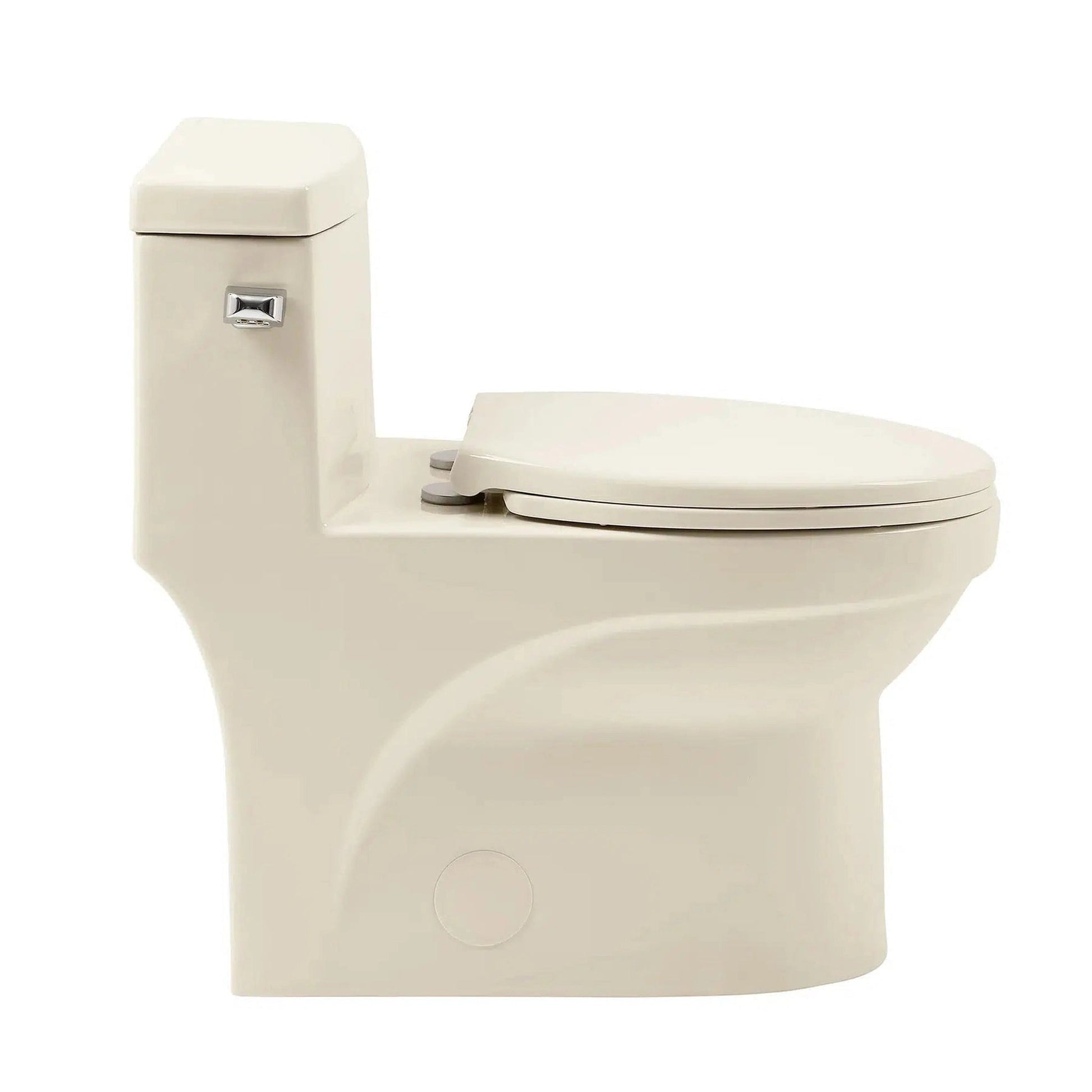 Swiss Madison Virage 14" x 28" Bisque One-Piece Elongated Floor Mounted Toilet With 1.28 GPF Vortex™ Side Flush Function
