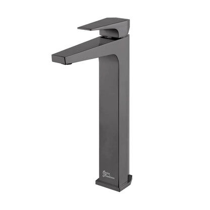 Swiss Madison Voltaire 11" Gunmetal Gray Single Hole Bathroom Faucet With Flow Rate of 1.5 GPM