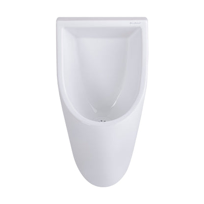 Swiss Madison Voltaire 14" x 25" White Ceramic Wall-Mounted Waterless Urinal With 2" Rear Outlet