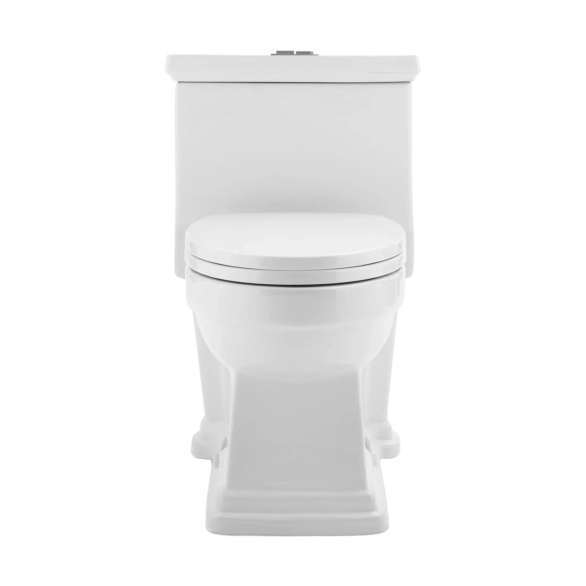 Swiss Madison Voltaire 17" x 29" Glossy White One-Piece Elongated Floor Mounted Toilet With 1.1/1.6 GPF Dual-Flush Function