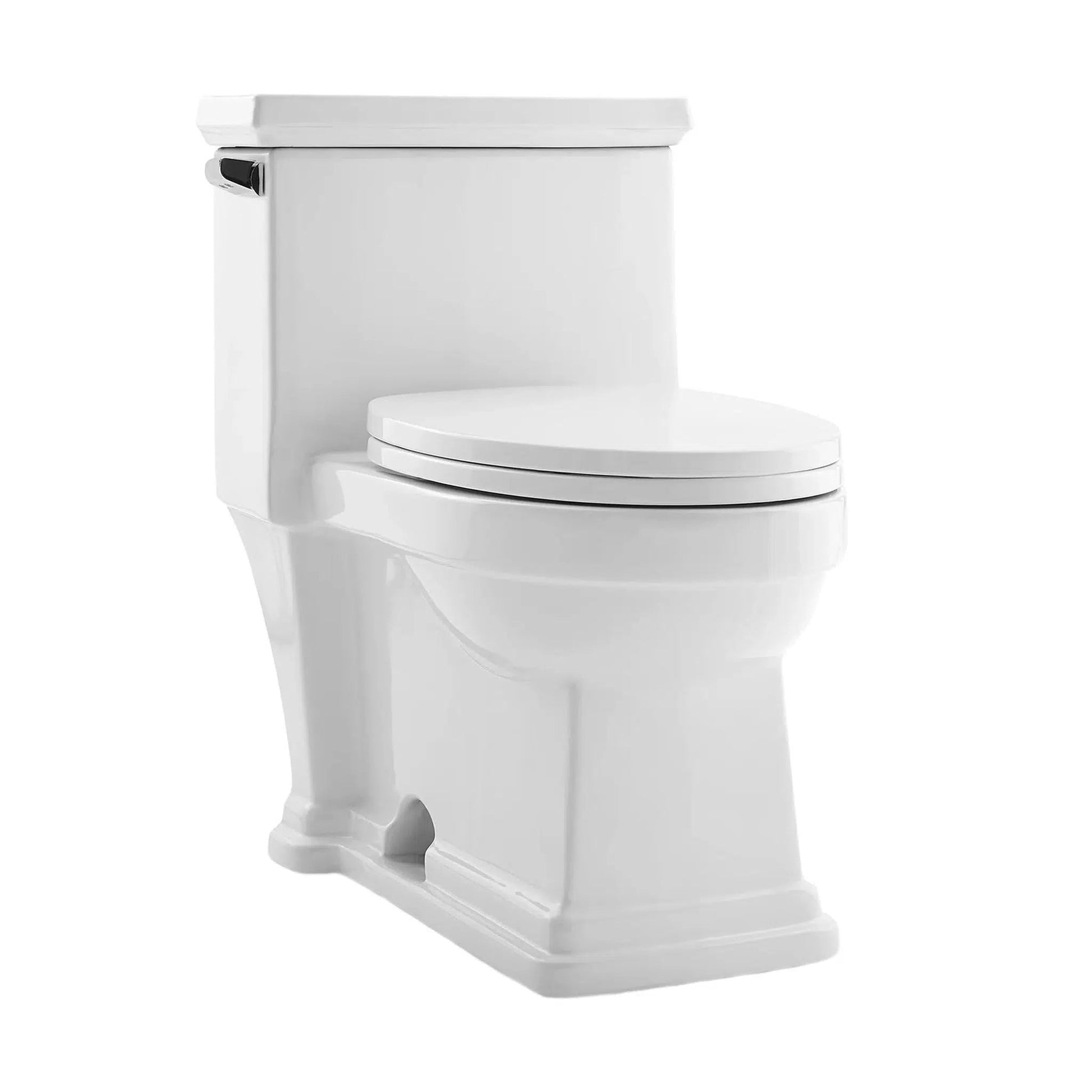 Swiss Madison Voltaire 17" x 29" Glossy White One-Piece Elongated Floor Mounted Toilet With 1.28 GPF Side Flush Function