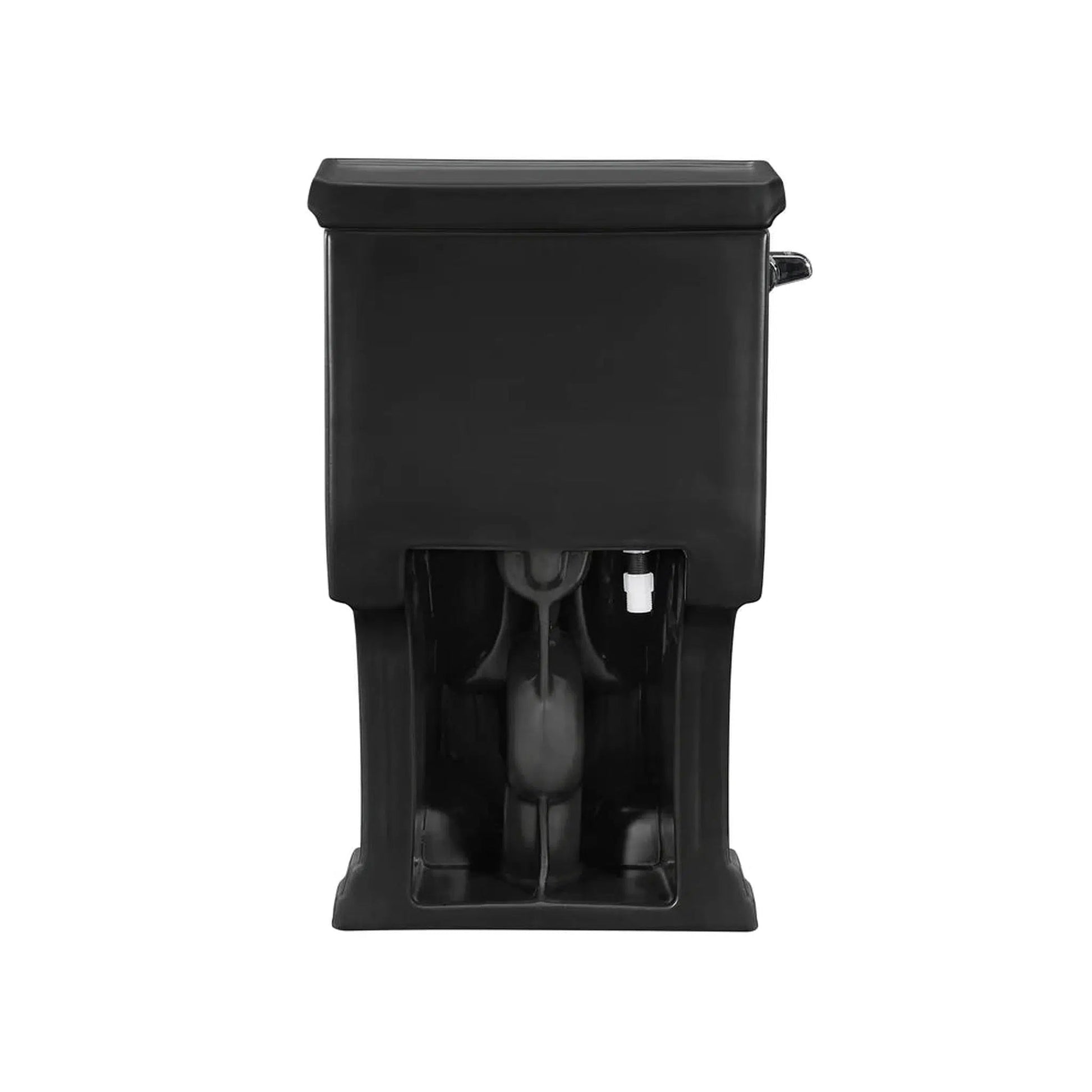 Swiss Madison Voltaire 17" x 29" Matte Black One-Piece Elongated Floor Mounted Toilet With 1.28 GPF Side Flush Function