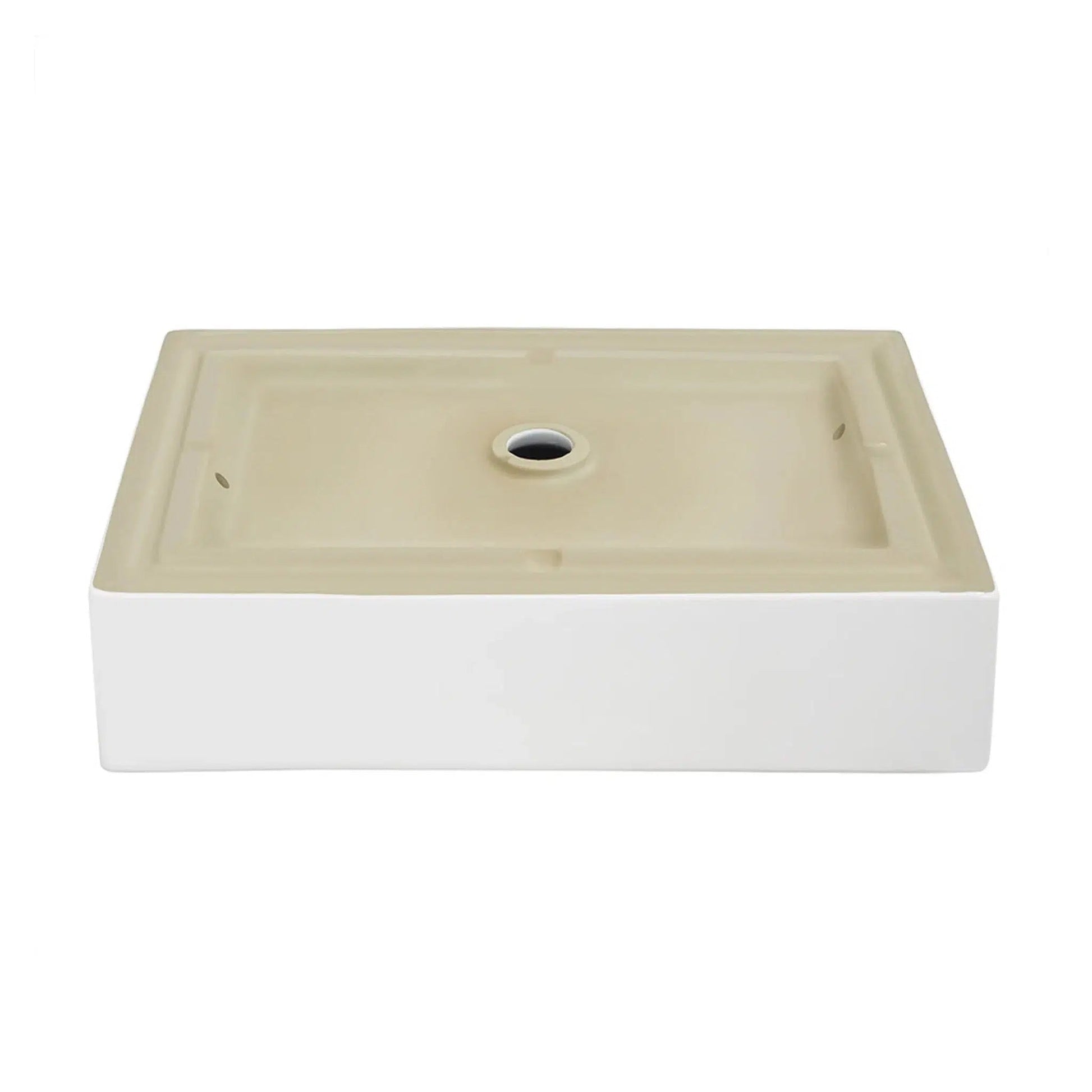 Swiss Madison Voltaire 22" x 16" White Rectangle Ceramic Vessel Bathroom Sink