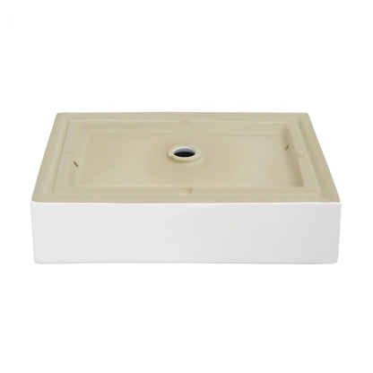 Swiss Madison Voltaire 22" x 16" White Rectangle Ceramic Vessel Bathroom Sink