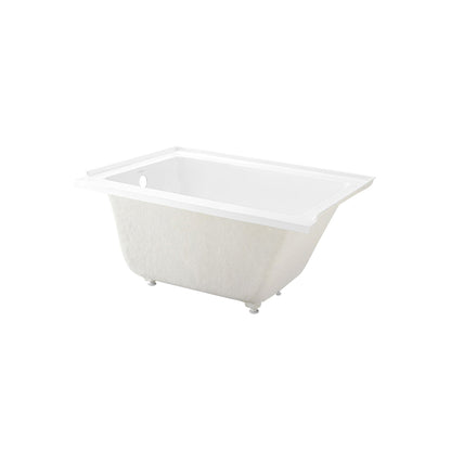 Swiss Madison Voltaire 48" x 32" Glossy White Left-Hand Drain Alcove Bathtub With Built-In Flange & Adjustable Feet