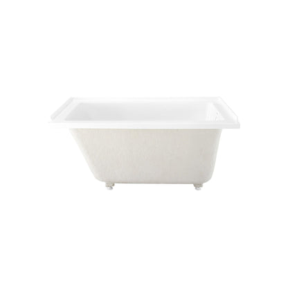 Swiss Madison Voltaire 48" x 32" Glossy White Right-Hand Drain Alcove Bathtub With Built-In Flange & Adjustable Feet