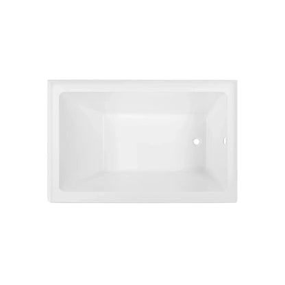 Swiss Madison Voltaire 48" x 32" Glossy White Right-Hand Drain Alcove Bathtub With Built-In Flange & Apron Front