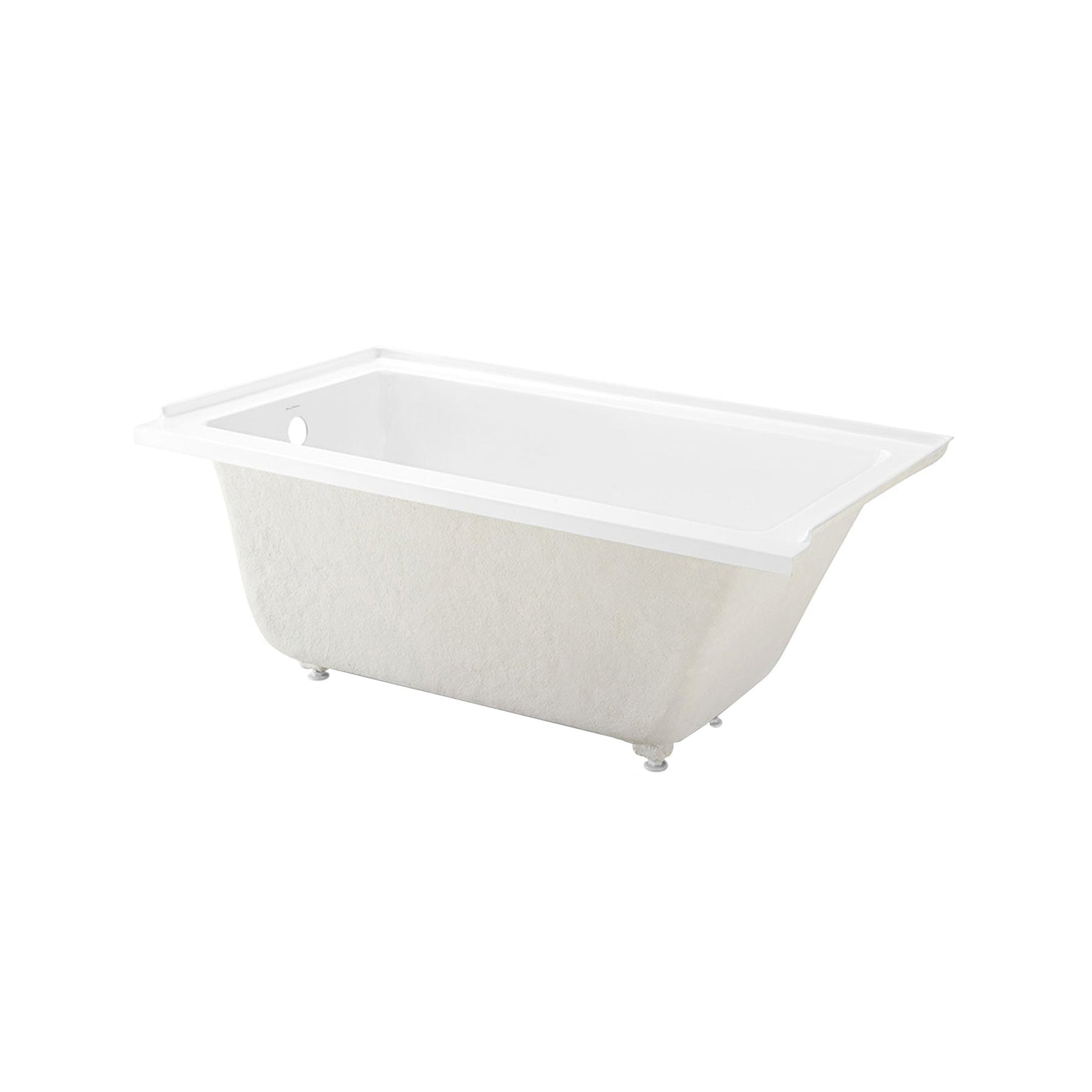 Swiss Madison Voltaire 60" x 30" Glossy White Left-Hand Drain Alcove Bathtub With Built-In Flange & Adjustable Feet