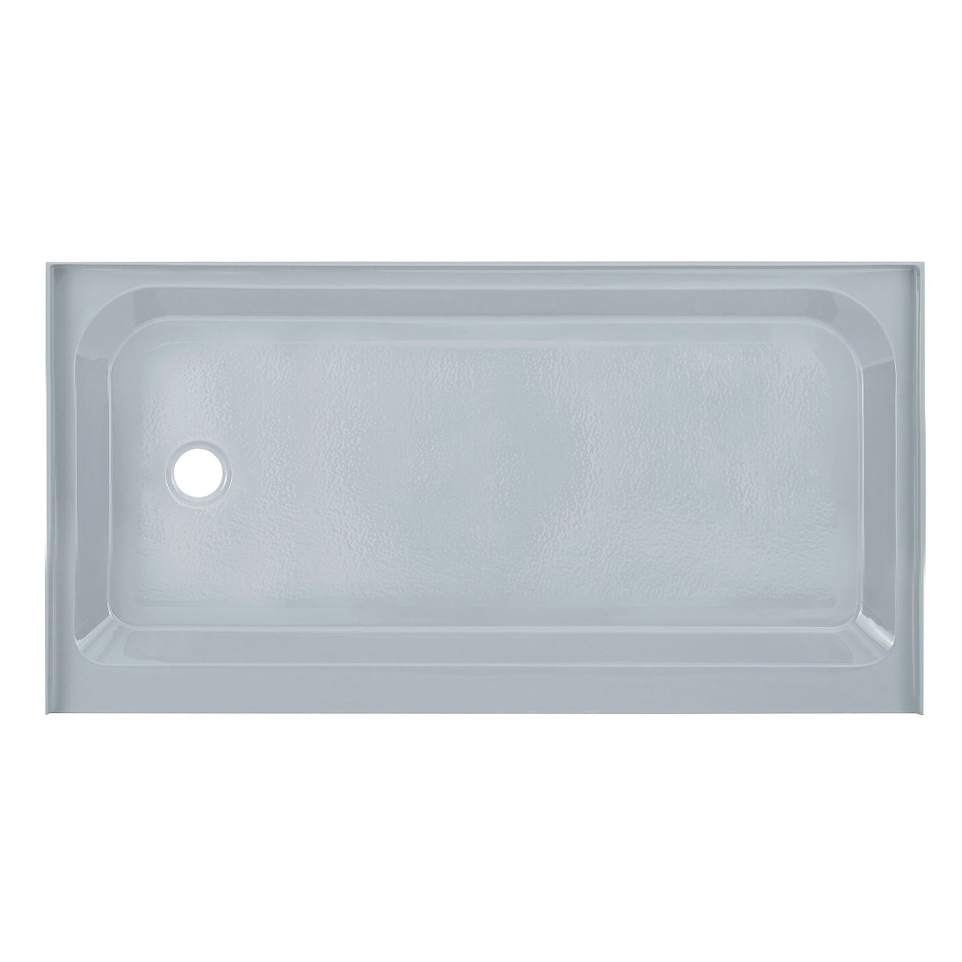 Swiss Madison Voltaire 60" x 32" Three-Wall Alcove Gray Left-Hand Drain Shower Base With Built-In Integral Flange