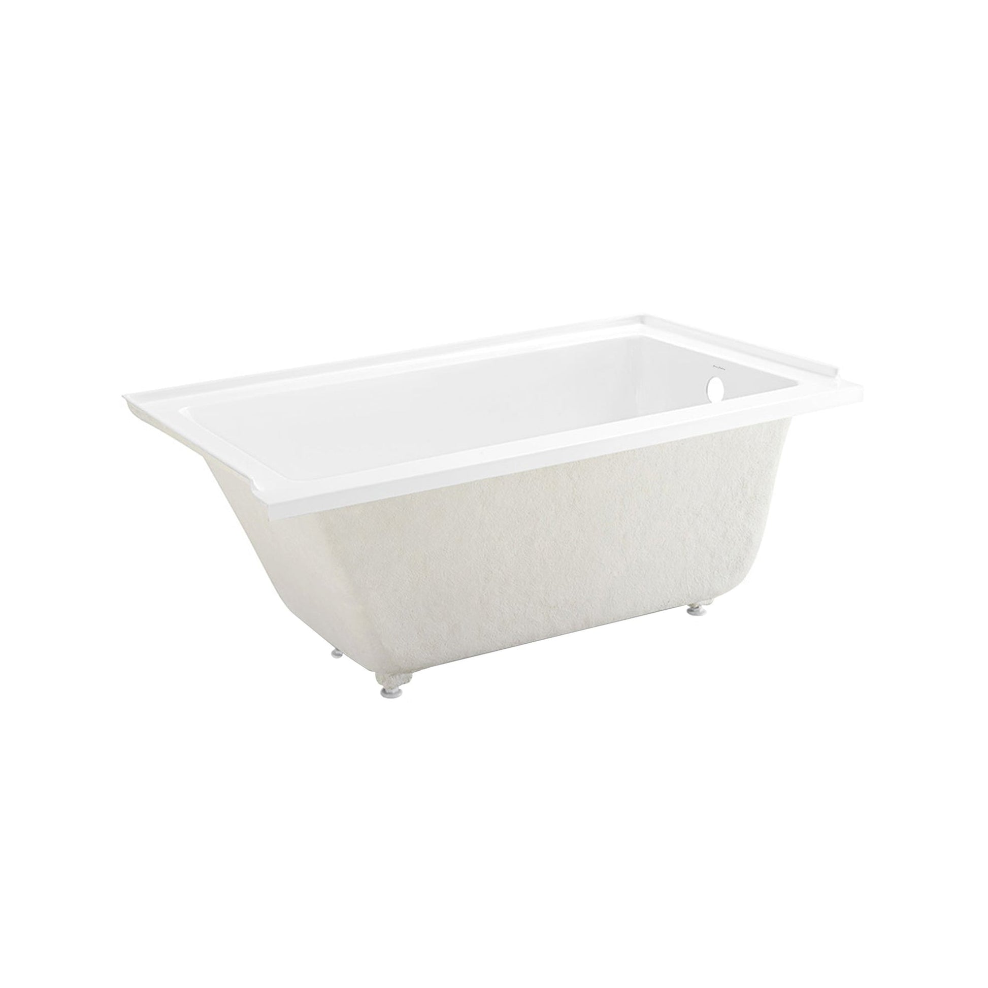 Swiss Madison Voltaire 60" x 32" White Right-Hand Drain Alcove Bathtub With Built-In Flange & Adjustable Feet