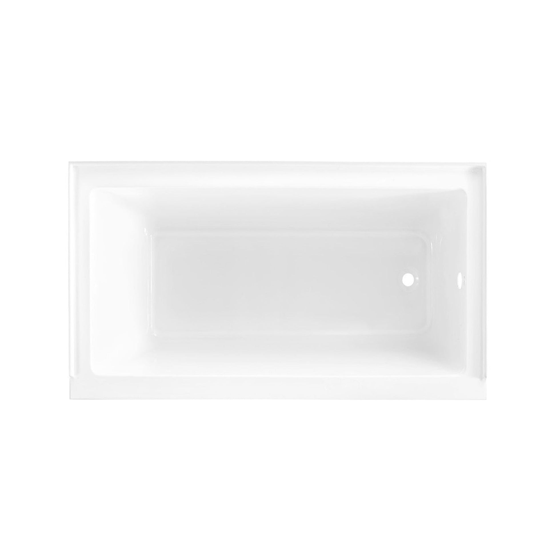 Swiss Madison Voltaire 60" x 32" White Right-Hand Drain Alcove Bathtub With Built-In Flange & Adjustable Feet