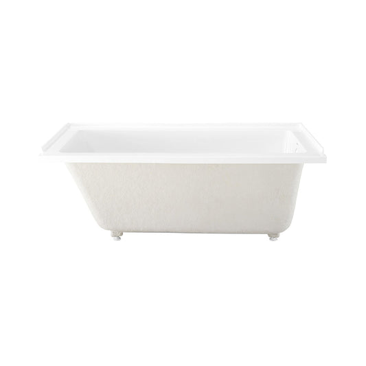 Swiss Madison Voltaire 66" x 32" White Right-Hand Drain Alcove Bathtub With Built-In Flange & Adjustable Feet