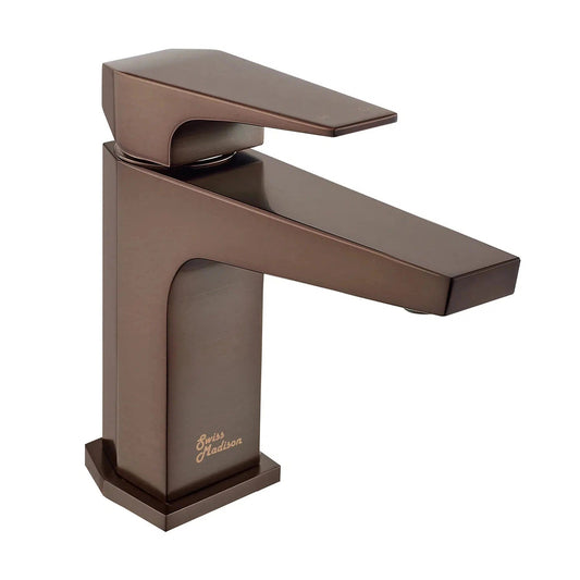 Swiss Madison Voltaire 7" Oil Rubbed Bronze Single Hole Bathroom Faucet With Flow Rate of 1.5 GPM