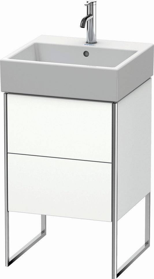 Duravit XSquare 19" White Matt Two Drawer Floorstanding Vanity Unit (XS447201818)