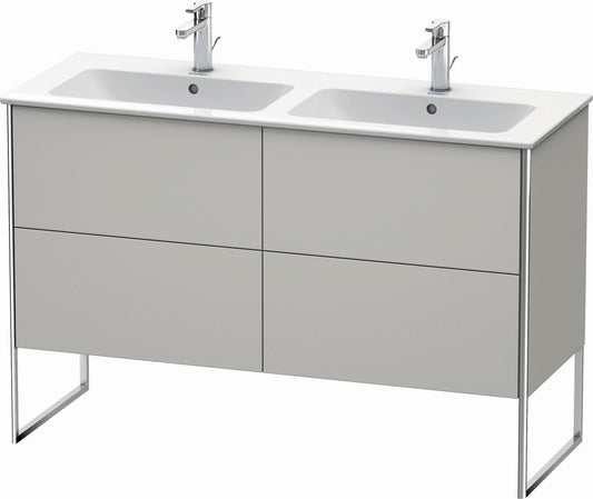 Duravit XSquare 50" Concrete Gray Two Drawer Floorstanding Vanity Unit (XS444900707)