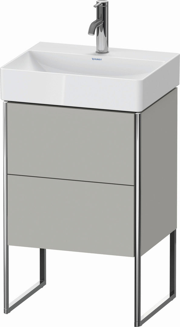 Duravit XSquare 19" Concrete Gray Two Drawer Floorstanding Vanity Unit (XS443800707)