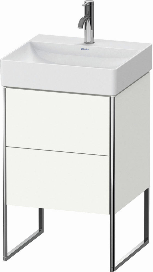 Duravit XSquare 19" White Satin Matt Two Drawer Floorstanding Vanity Unit (XS443903636)
