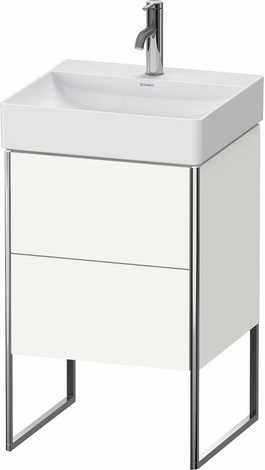 Duravit XSquare 19" White Satin Matt Two Drawer Floorstanding Vanity Unit (XS443903636)