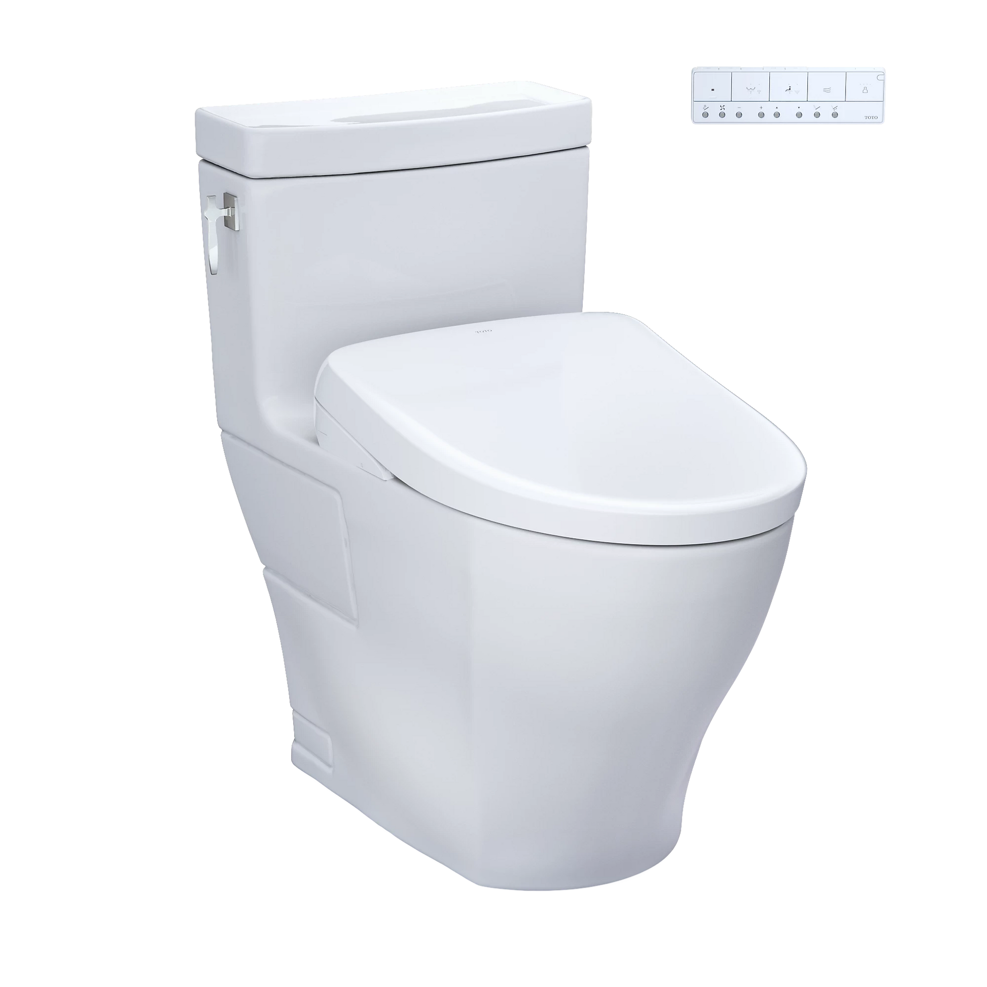 TOTO Aimes Cotton 1.28 GPF One-Piece Toilet With S7A Washlet +