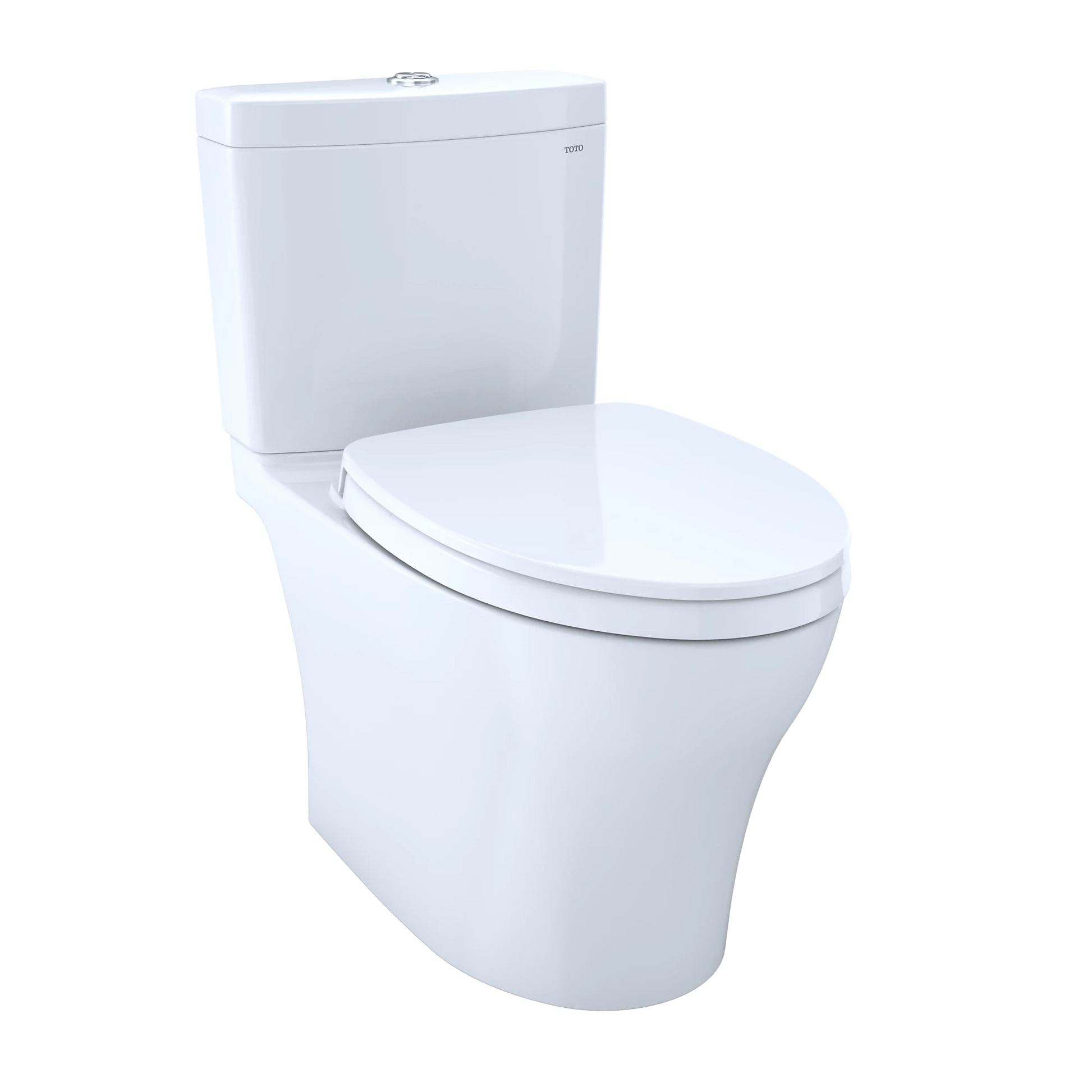 TOTO Aquia IV Cotton Elongated Bowl Regular Height Two-Piece Toilet
