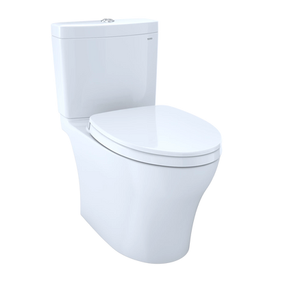 TOTO Aquia IV Cotton Elongated Bowl Universal Height Two-Piece Toilet