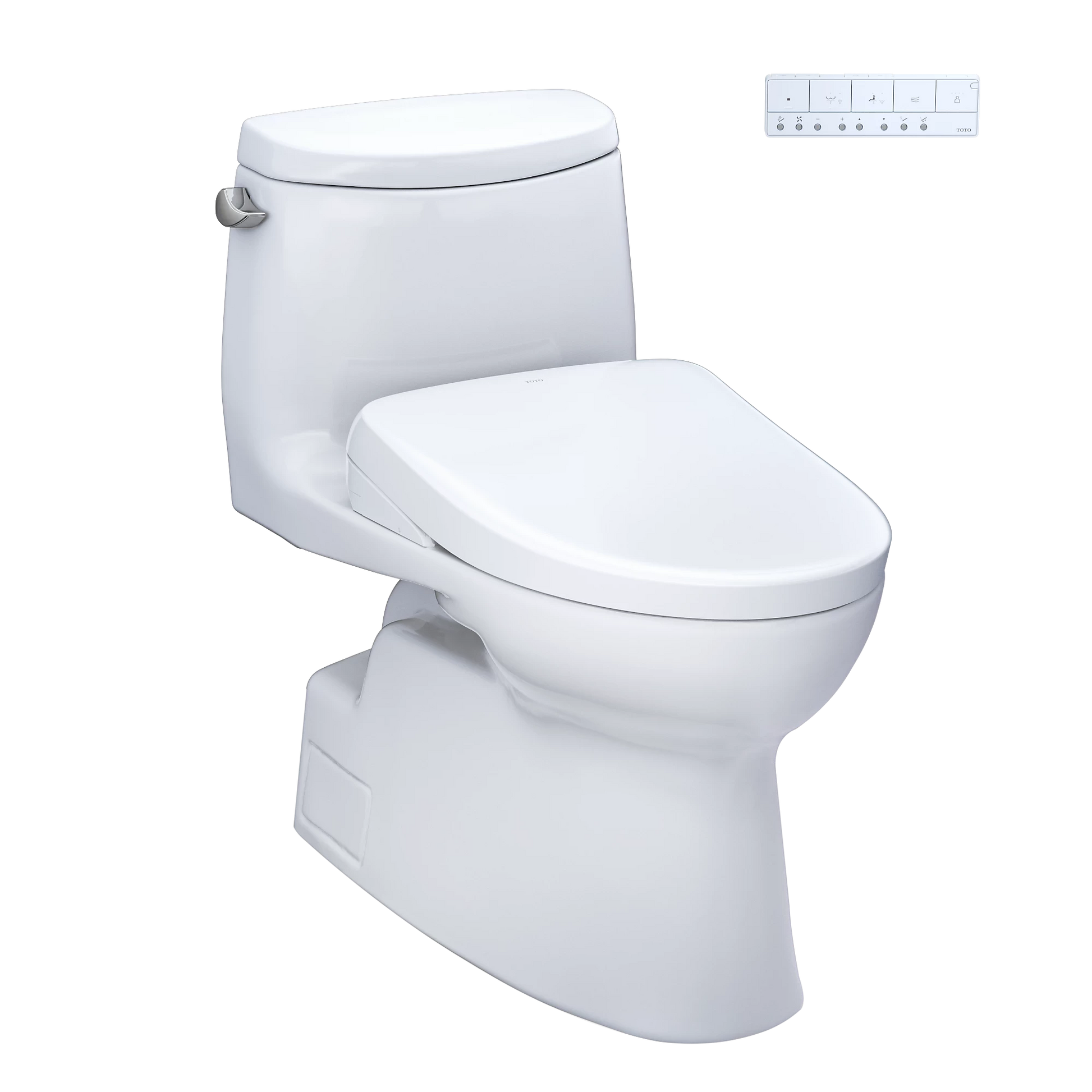 TOTO Carlyle II Cotton 1.28 GPF Auto Flush One-Piece Toilet With S7A Washlet +