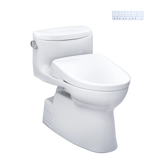 TOTO Carolina II Cotton 1.28 GPF One-Piece Toilet With S7A Washlet +