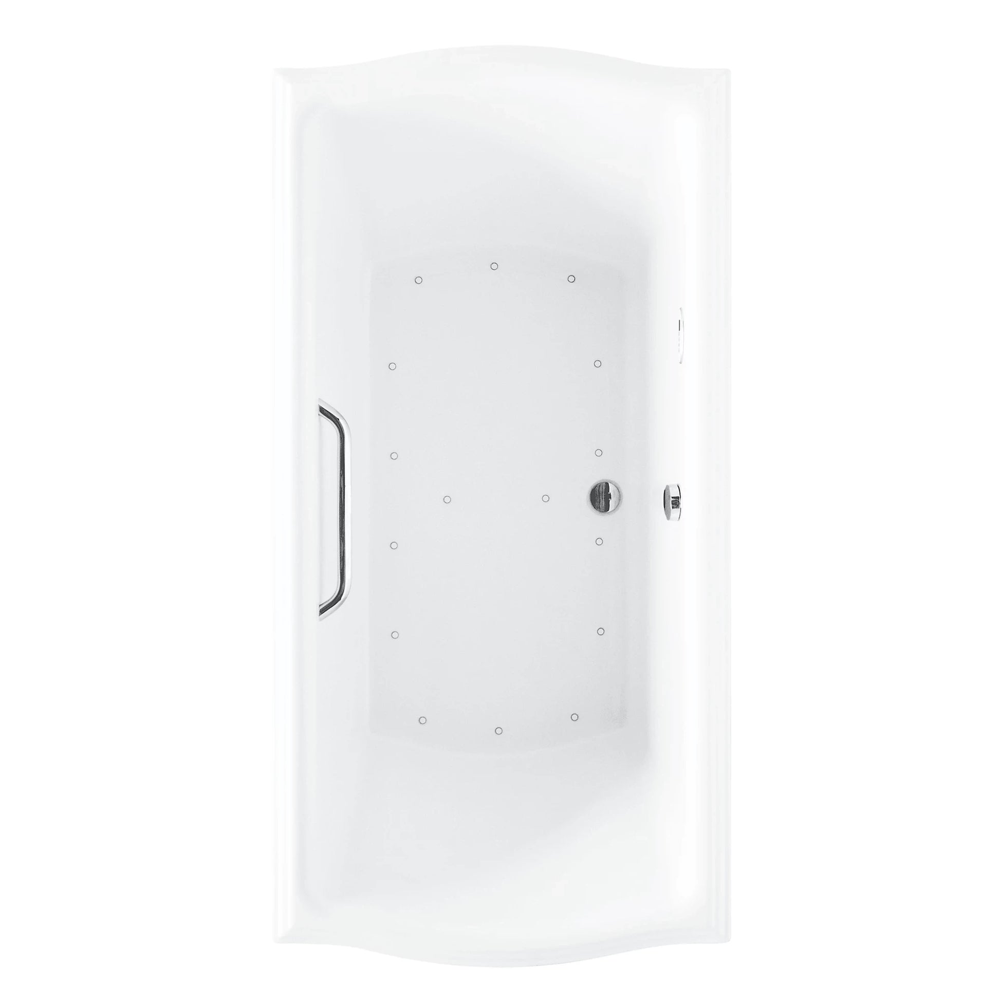 TOTO Clayton 72" x 36" Acrylic Right Blower Air Bath With Polished Chrome Grab Bar