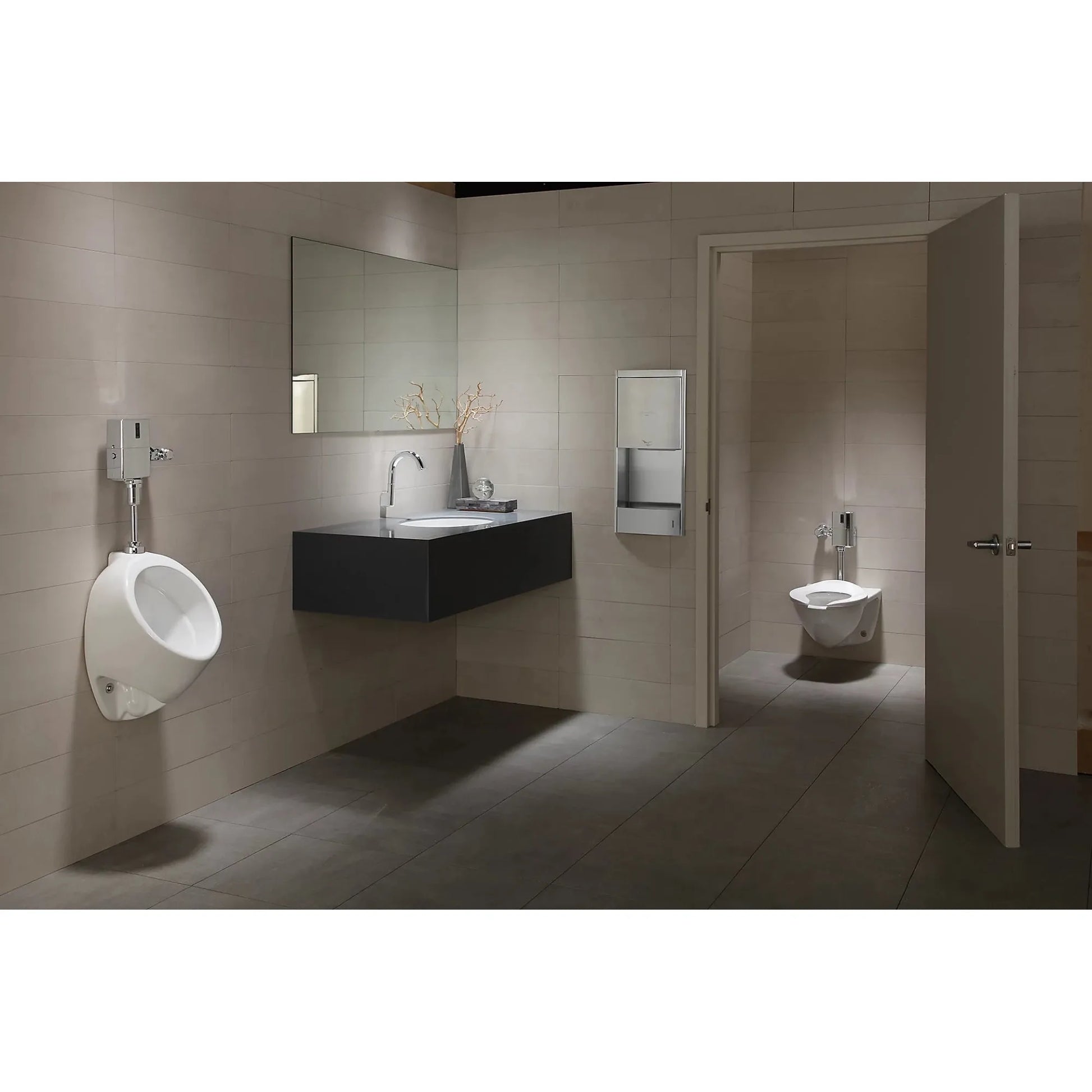TOTO Commercial Back Spud ADA Wall-Hung Toilet With CeFiONtect Ceramic Glaze