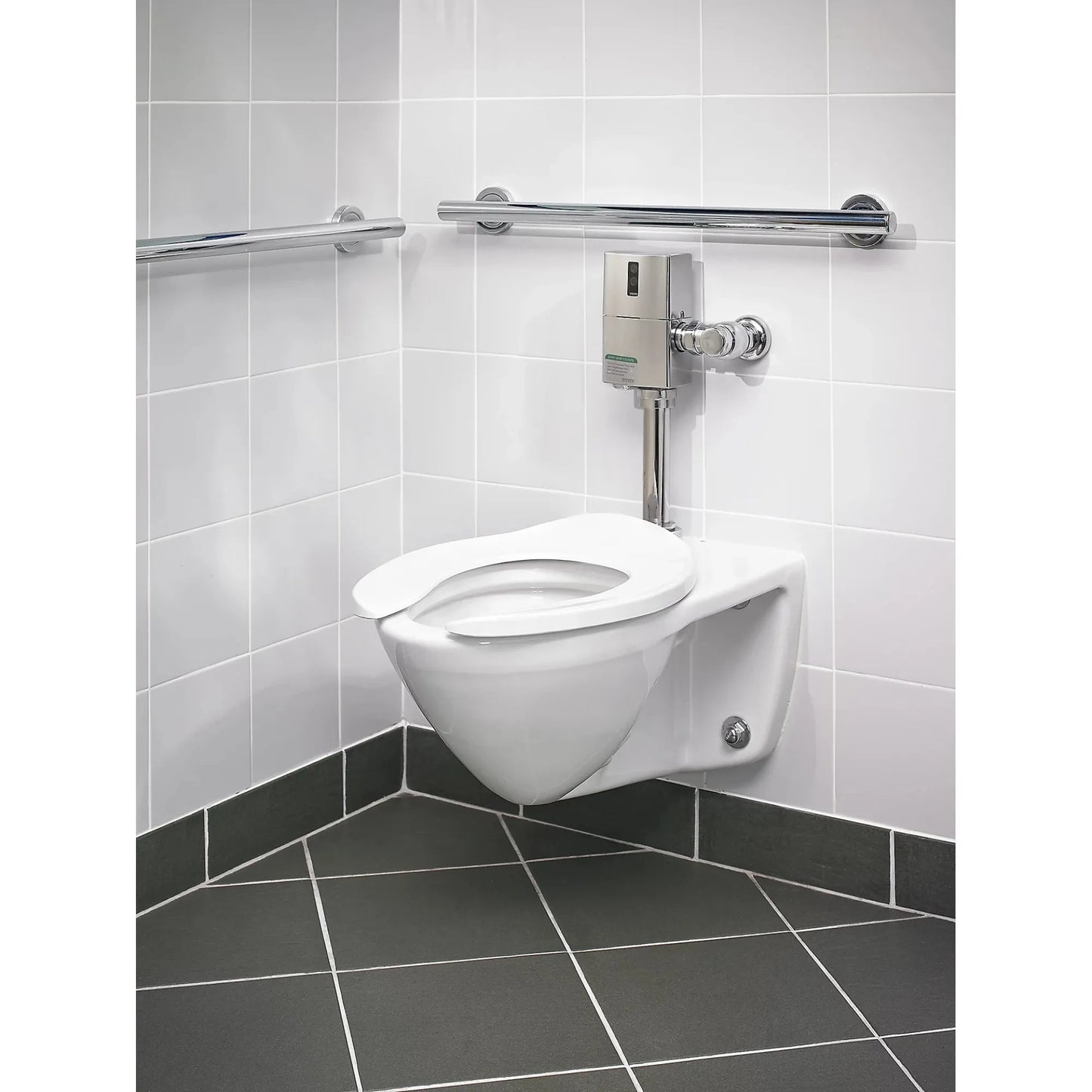 TOTO Commercial Municipal Tap Water ADA Wall-Hung Toilet With CeFiONtect Ceramic Glaze