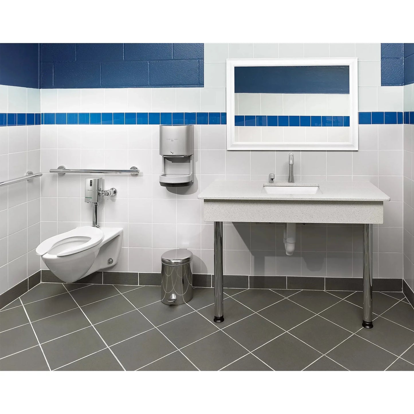 TOTO Commercial Reclaimed Water ADA Wall-Hung Toilet With CeFiONtect Ceramic Glaze