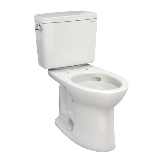 TOTO Drake Colonial White Left Lever 1.28 GPF Universal Height Two Piece Toilet