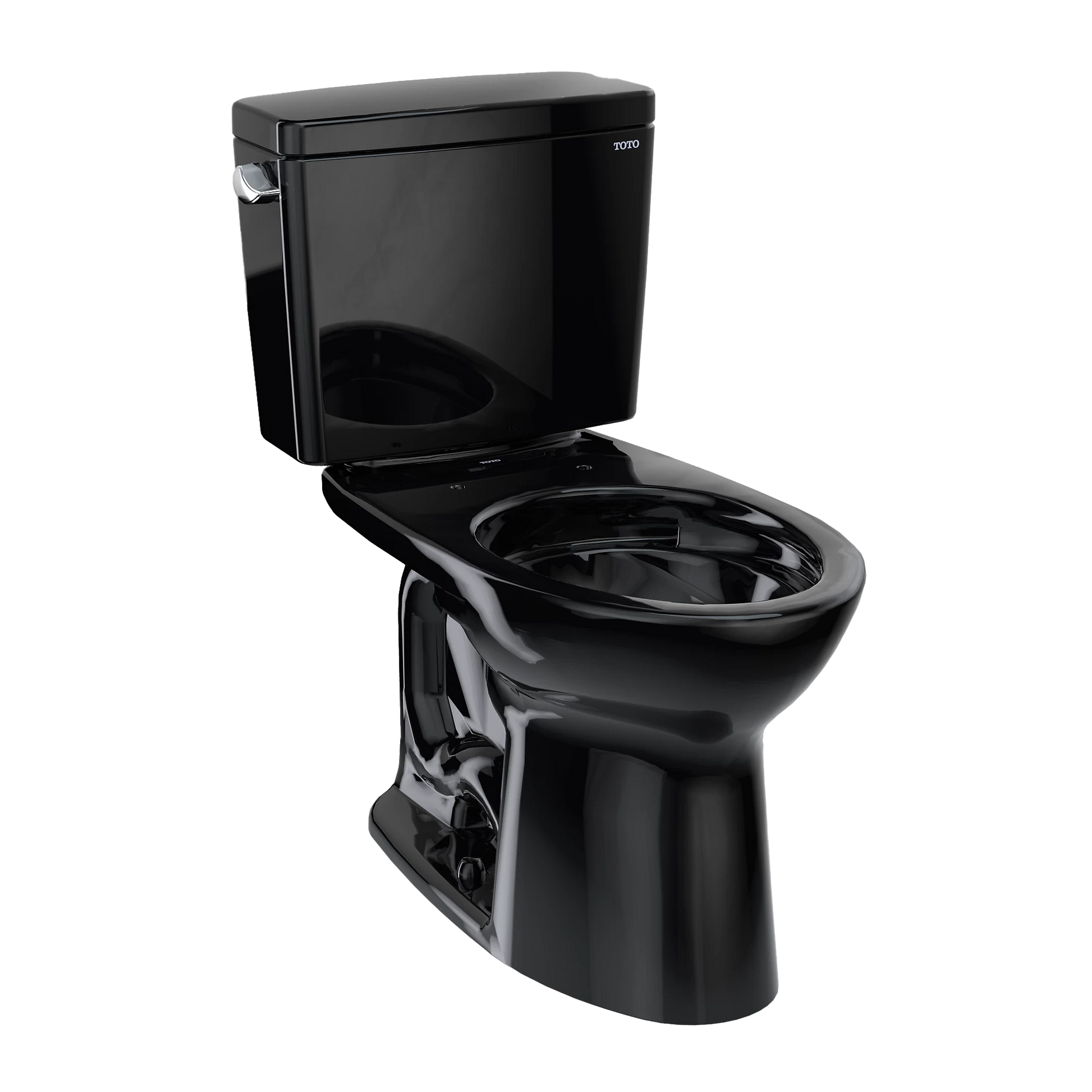 TOTO Drake Ebony Left Lever 1.28 GPF Universal Height Two Piece Toilet