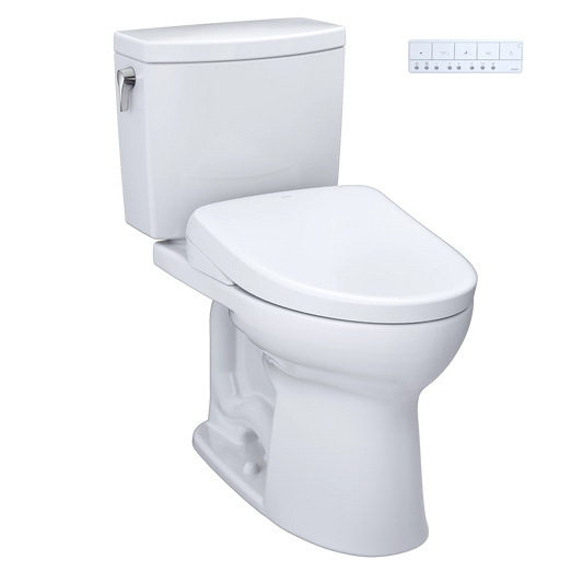 TOTO Drake II Cotton 1G Two-Piece Toilet With S7A Washlet +