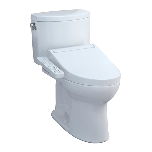 TOTO Drake II Cotton 1.28 GPF Two-Piece Toilet With C2 Washlet +