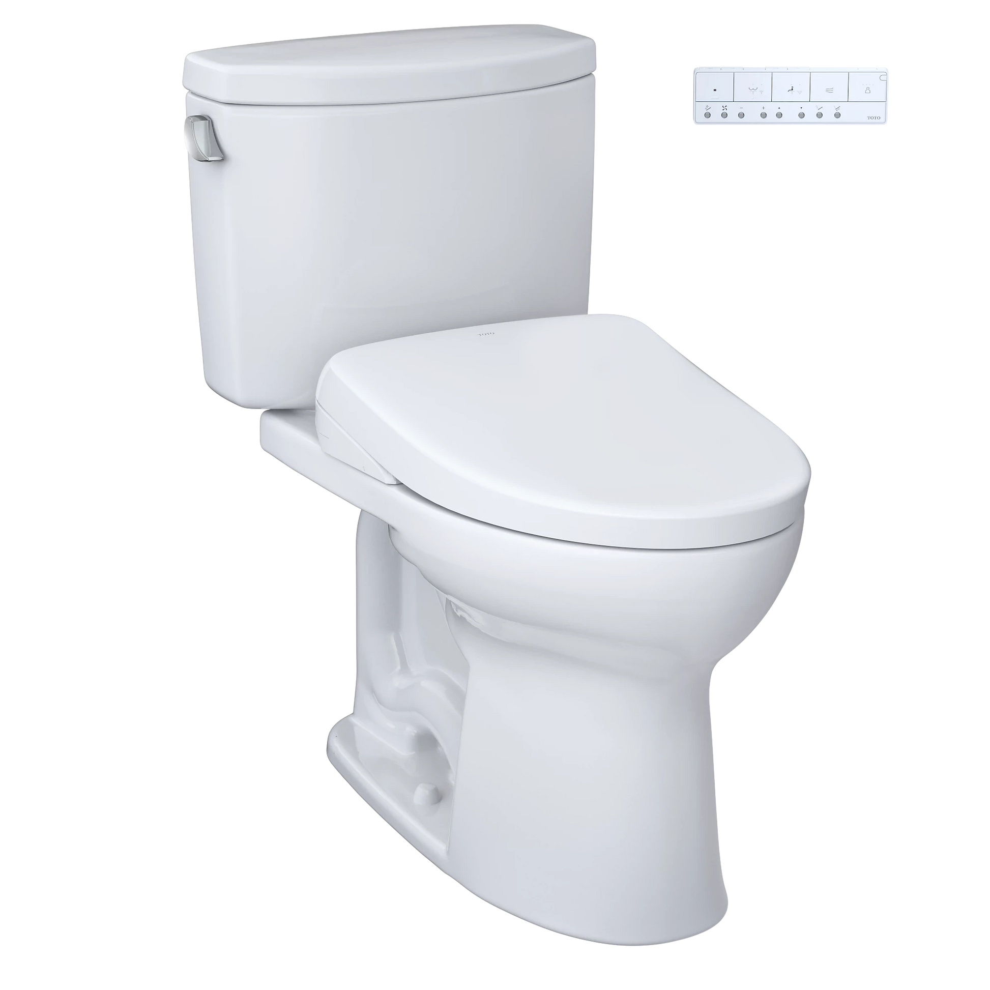 TOTO Drake II Cotton 1.28 GPF Two-Piece Toilet With S7 Washlet +