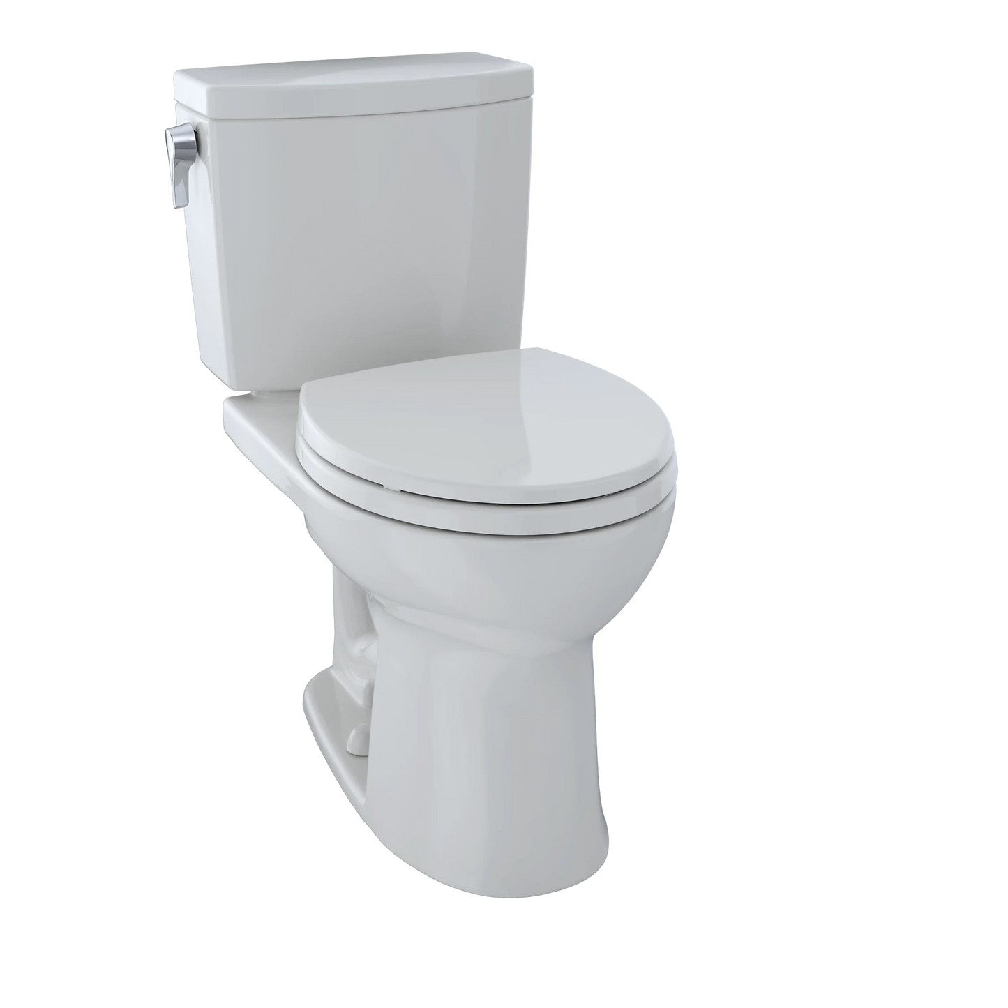 TOTO Drake II Cotton Left Lever 1G Round Front Two-Piece Toilet