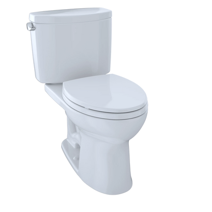 TOTO Drake II Cotton Left Lever Elongated Bowl Two Piece Toilet and Tank