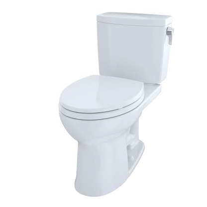 TOTO Drake II Cotton Right Lever 1G Elongated Bowl Two Piece Toilet